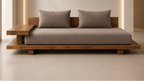 Contemporary Solid Wood Lounge Sofa - Z-S-011