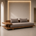 Contemporary Solid Wood Lounge Sofa - Z-S-011