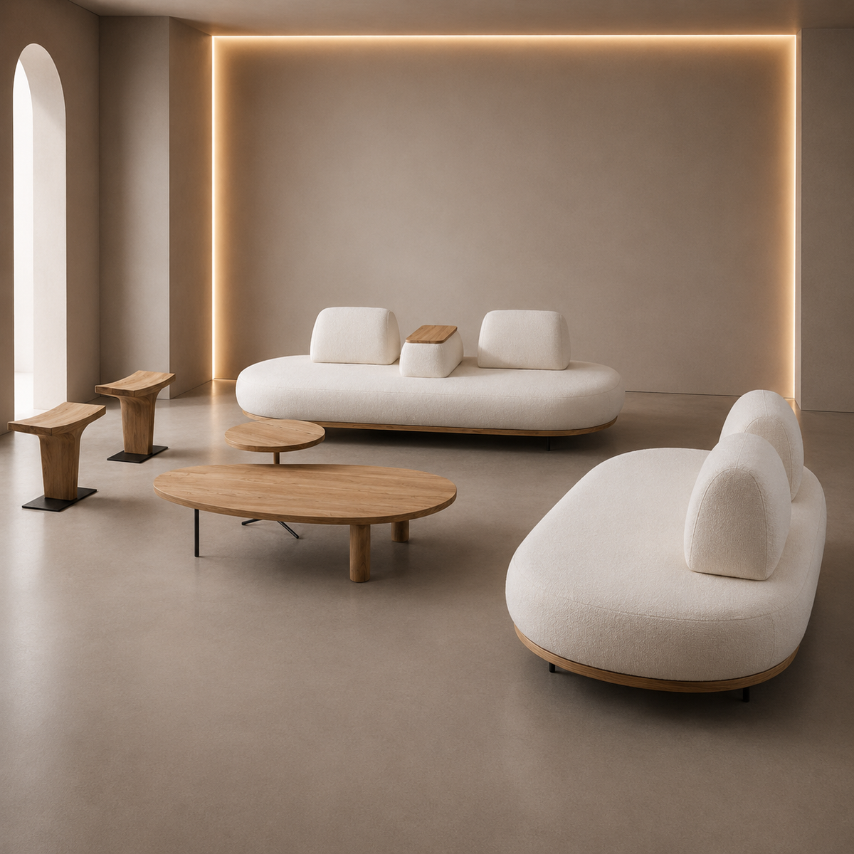 Modern 2‑Seater Fabric Sofa - Z-S-019