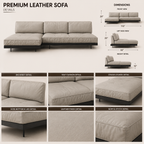 Modern L Shape Fabric Sofa - Z-S-022
