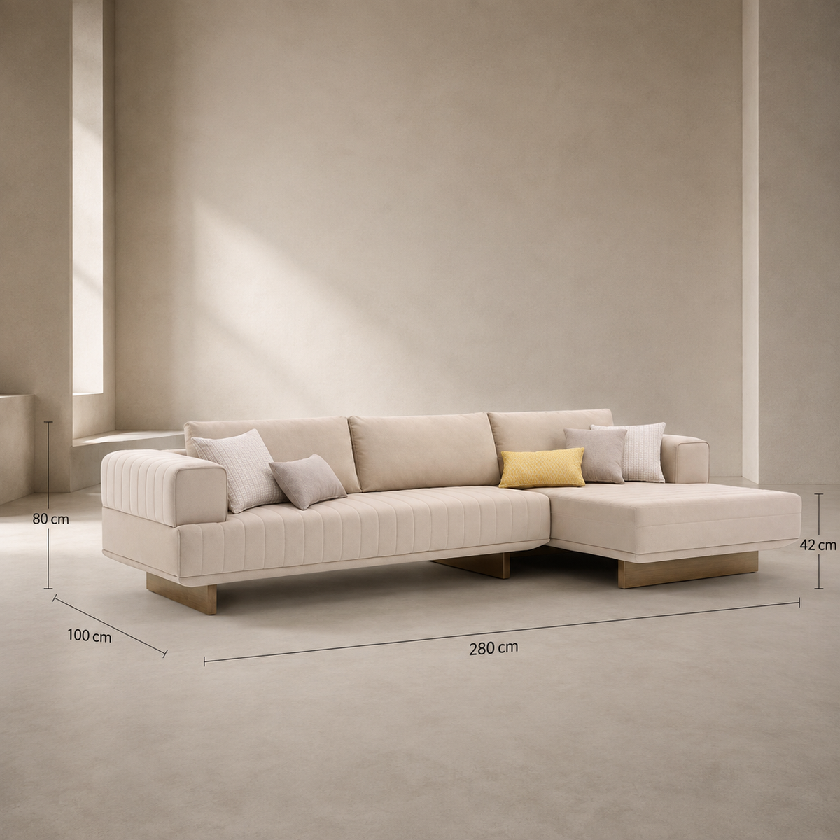 Modern L-Shaped Sectional Sofa - Z-0S-010