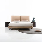 Beige Leather Bed -  Z-B-003
