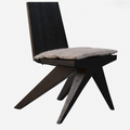 Modern Angular Frame with Wool Cushion Wooden Dining Chair -Z-DC-008