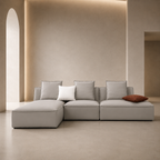 Contemporary L‑Shape Fabric Sofa - Z-S-015