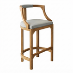 Wooden Bar Chair with Cushioned Seat -Z-BC-002