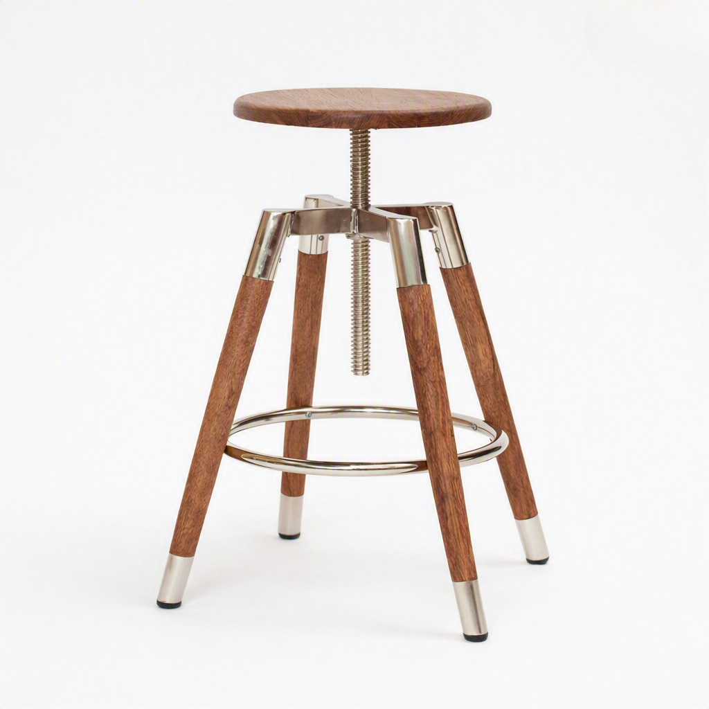 Sleek Wooden Bar Stool -Z-BC-003