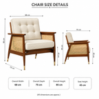 Wooden Cane Accent Chair - Z-AC-006
