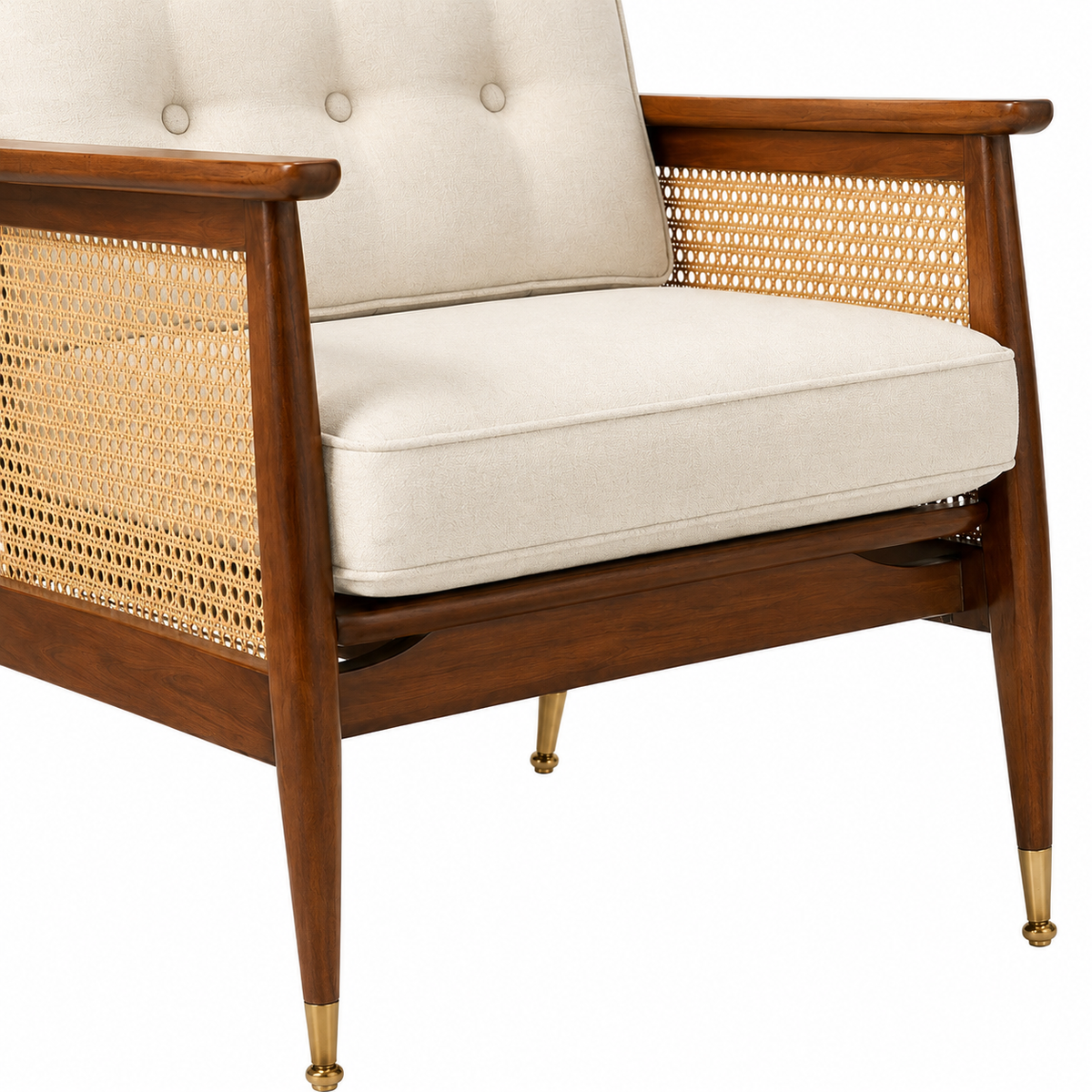 Wooden Cane Accent Chair - Z-AC-006