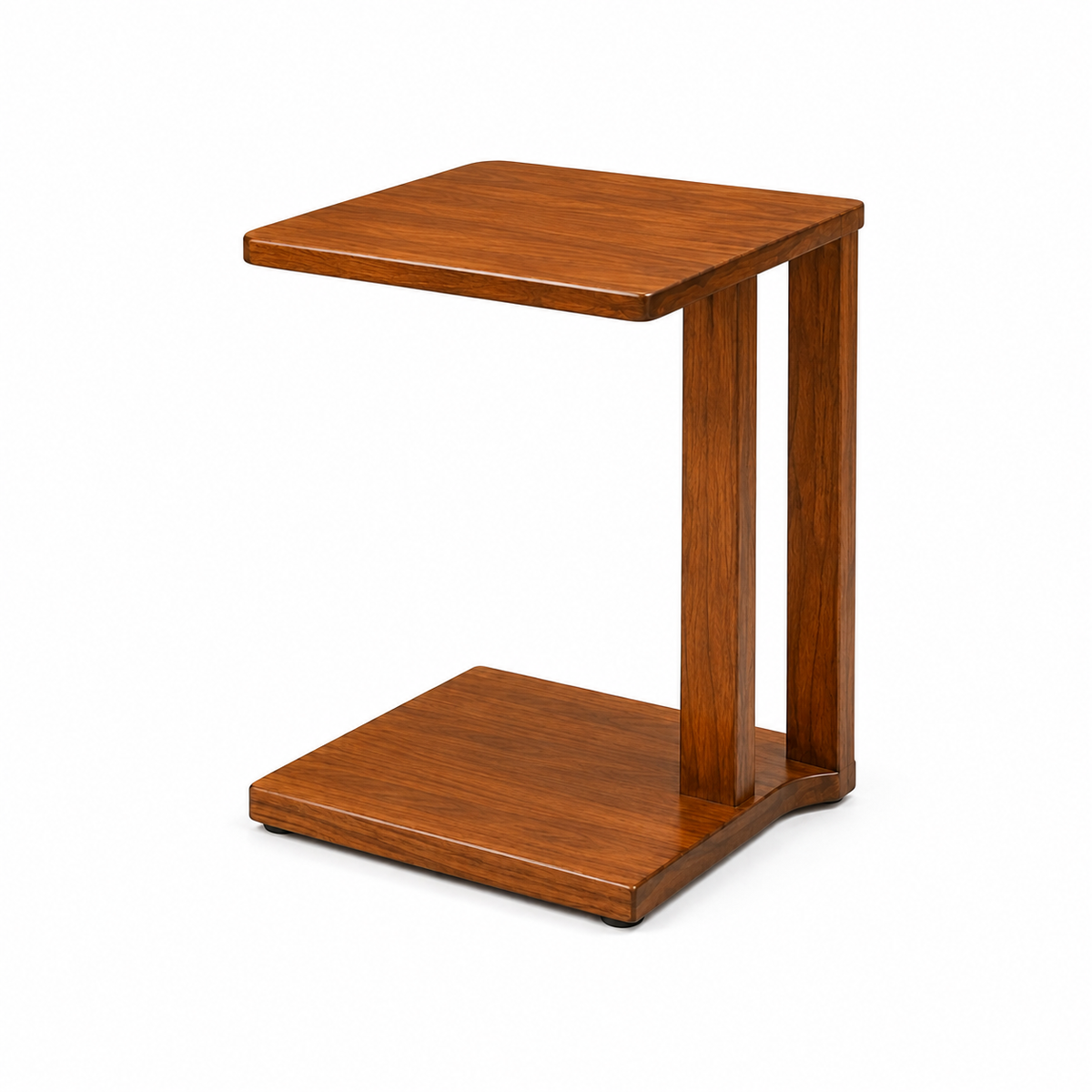 Solid Wood C-Shaped Side Table - Z-ST-008