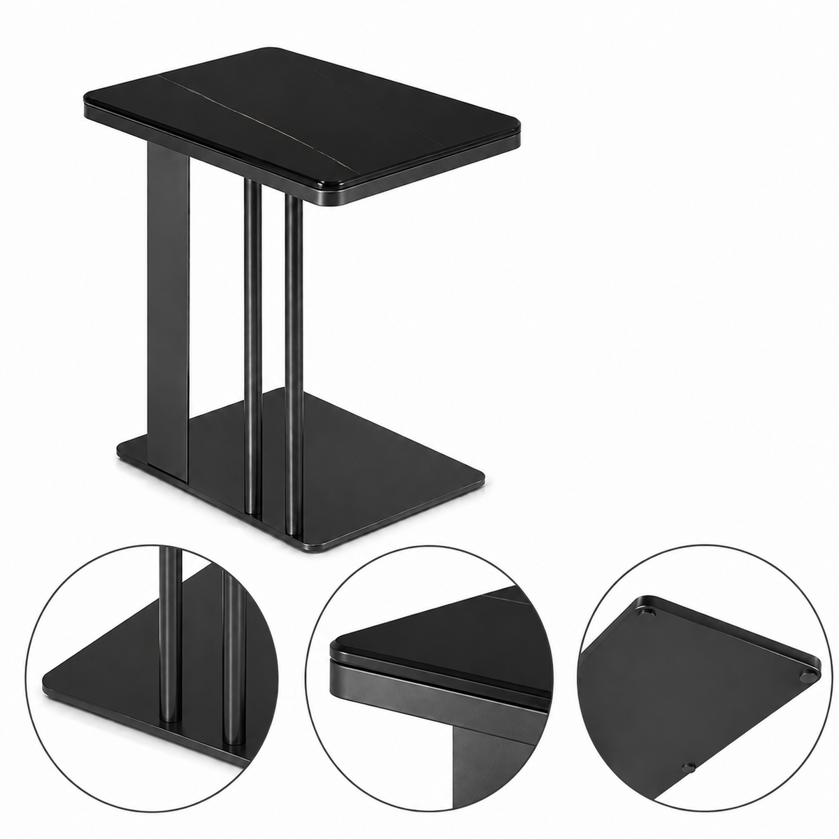 Modern C-Shaped Side Table - Z-ST-003