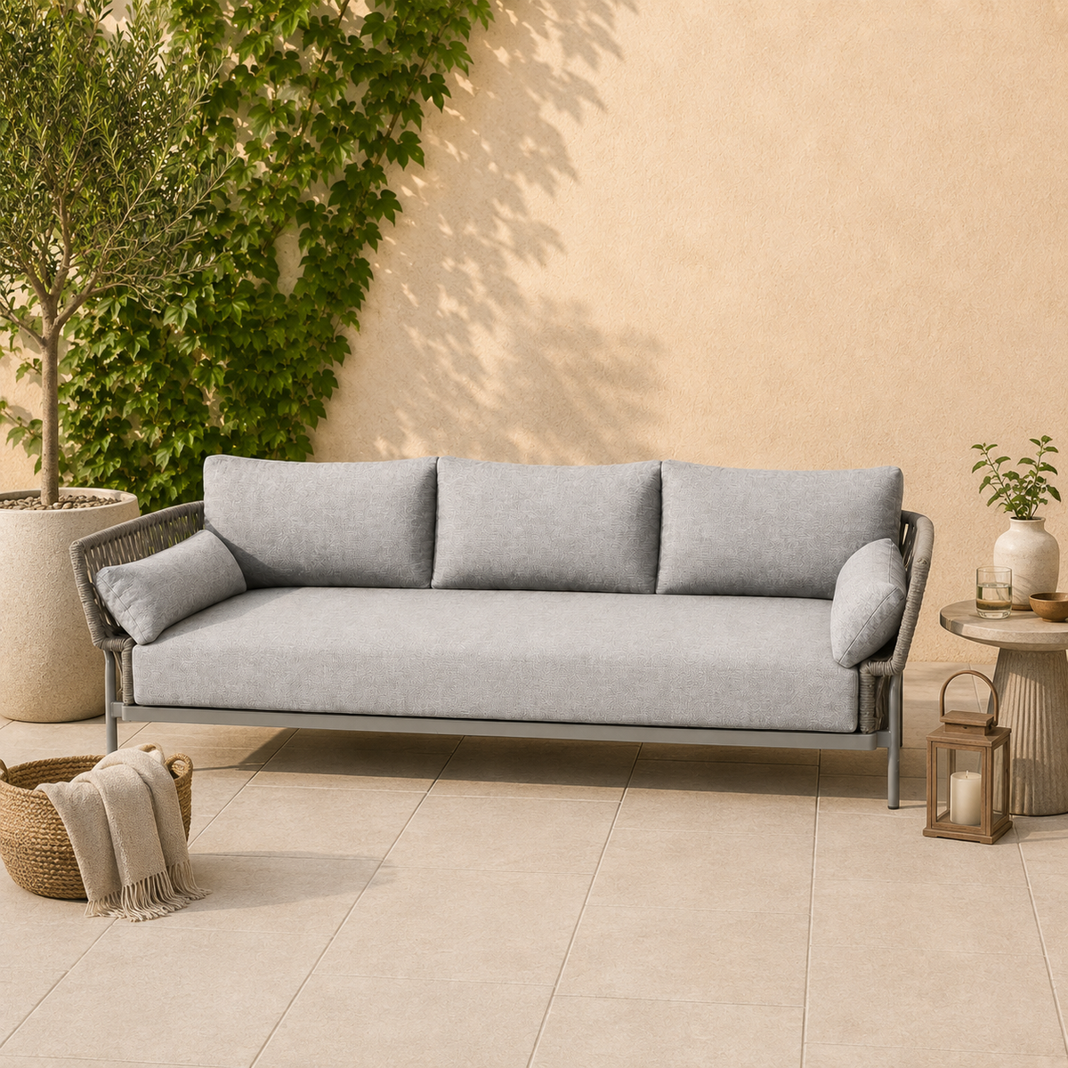 Modern Rope‑Frame Outdoor Sofa -Z-ODF-001