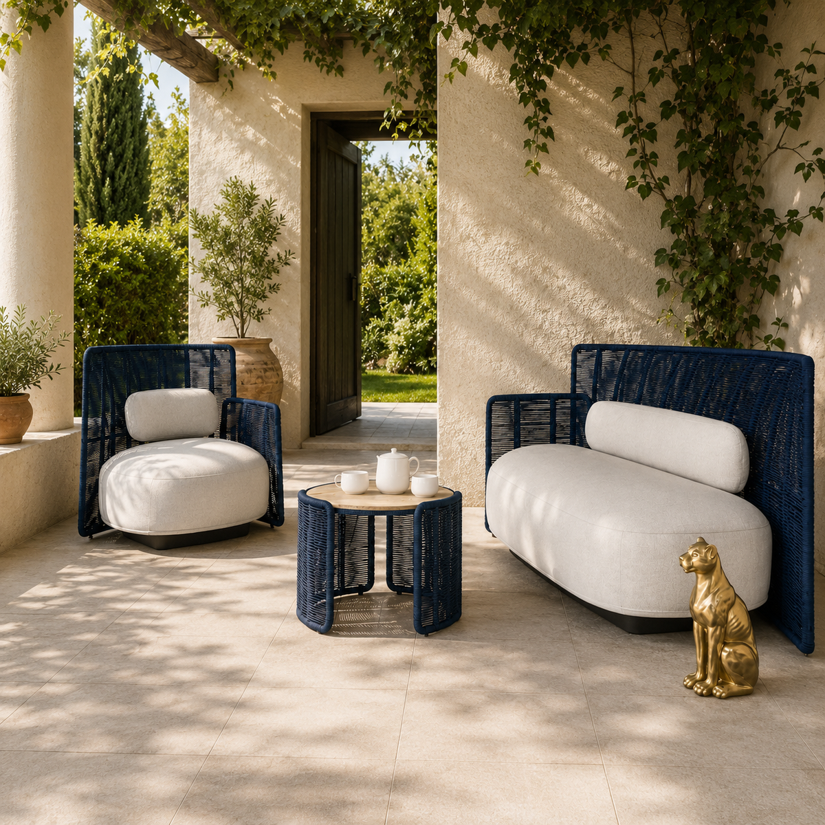 Outdoor Lounge Sofa & Chair Set -Z-ODF-003