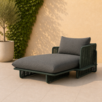 Modern Rope-Woven Outdoor Chaise Lounge -Z-ODF-006