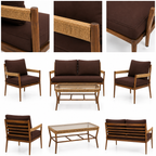 Natural Woven Outdoor Lounge Set -Z-ODF-008