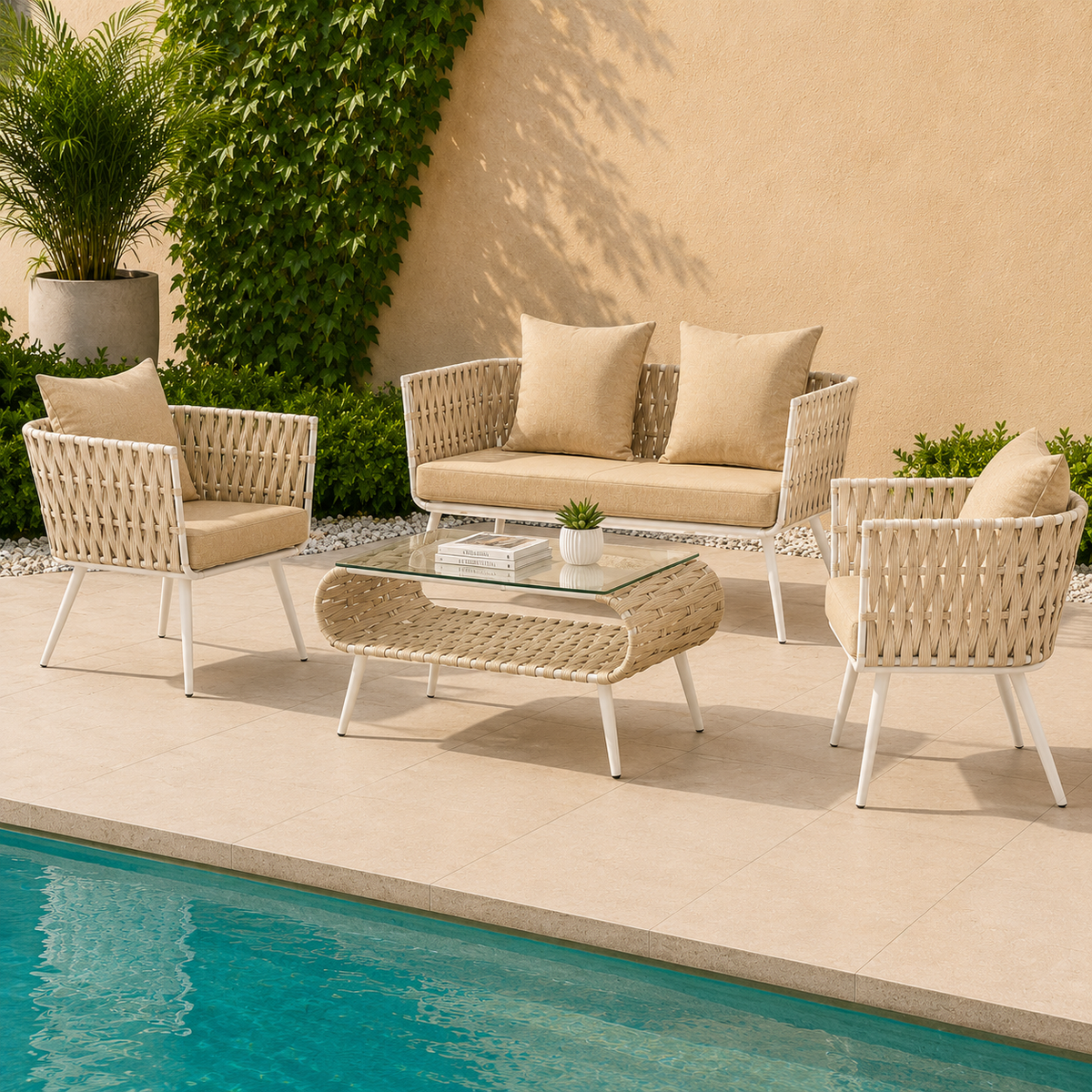 Modern Woven Outdoor Sofa Set -Z-ODF-009