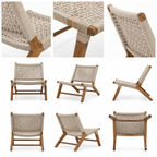 Minimalist Outdoor Woven Lounge Chair - Z-ODF-013