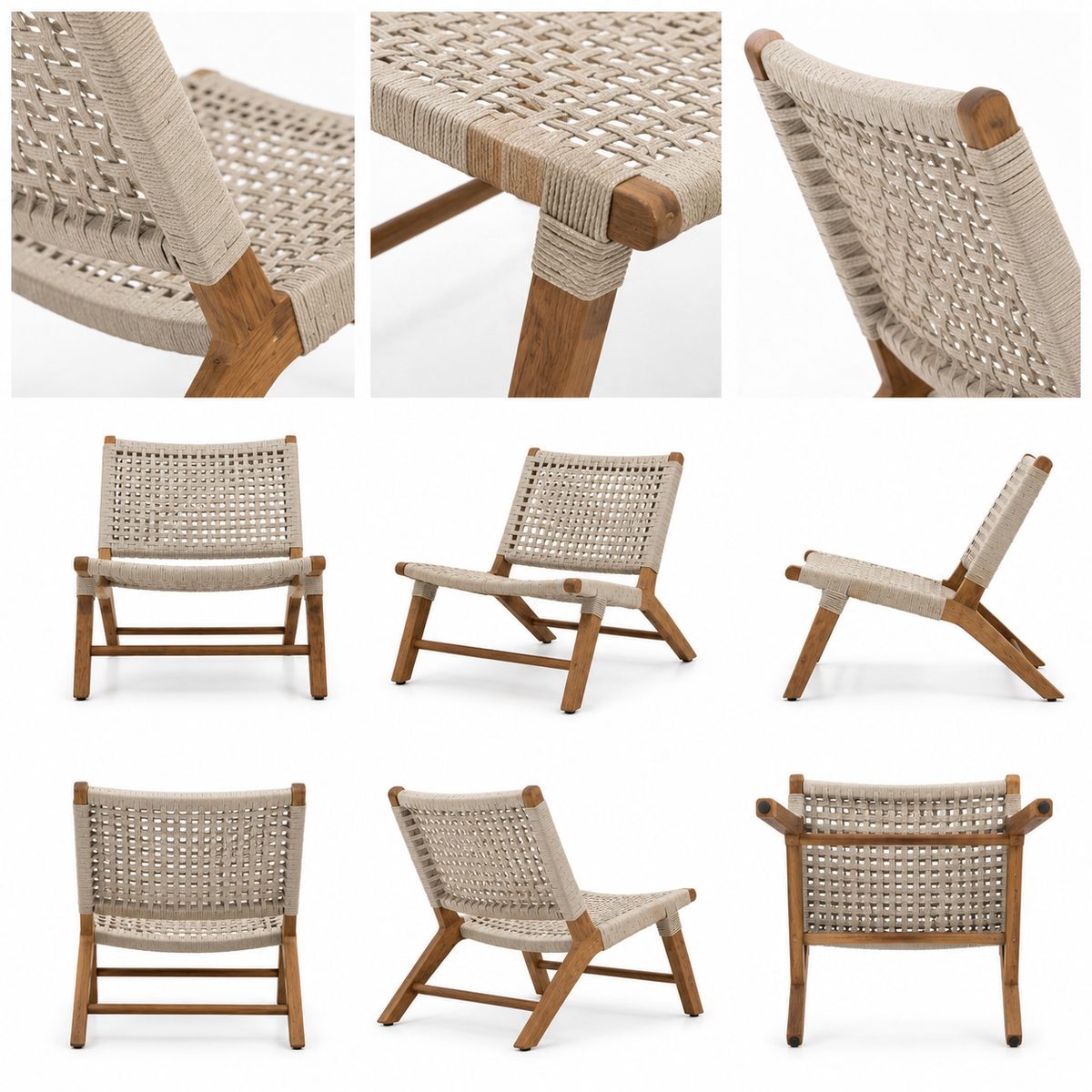 Minimalist Outdoor Woven Lounge Chair - Z-ODF-013