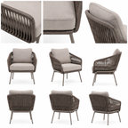 Contemporary Rope-Woven Outdoor Chair -Z-ODF-015