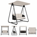 Modern Outdoor Swing with Canopy -Z-ODF-017