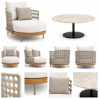 Contemporary Outdoor Chaise Lounge Set -Z-ODF-018
