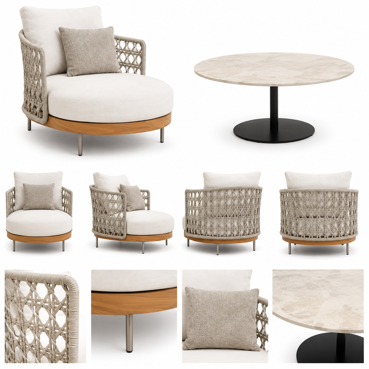 Contemporary Outdoor Chaise Lounge Set -Z-ODF-018