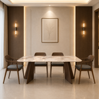 6-Seater Marble Dining Table-Z-DT-022