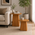 Japandi Solid Wood End Table - Z-ST-005