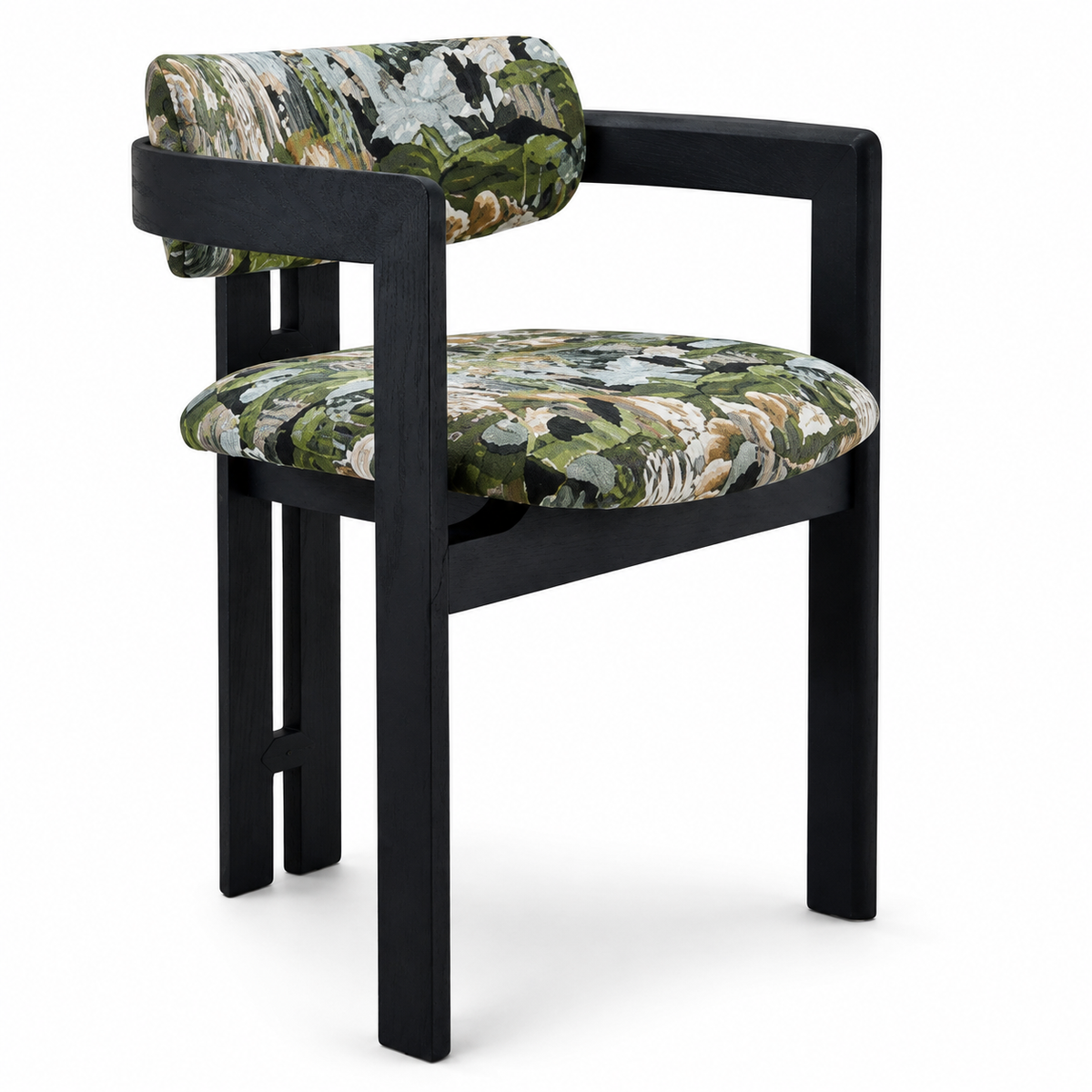 Modern Solid White Wax Wood Dining Chair -Z-DC-016
