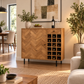 Wooden Bar Cabinet with Metal Legs -Z-BC-005