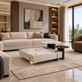 Luxury Marble Veneer Nesting Coffee Table Set - Z-CT-010