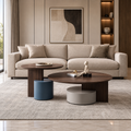 Modern Walnut Coffee Table Duo - Z-CT-25