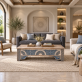 Hand-Carved Wooden Coffee Table - Z-CT-001