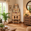Handcrafted Carved Wooden Corner Cabinet -Z-SV-008