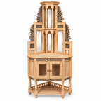 Handcrafted Carved Wooden Corner Cabinet -Z-SV-008