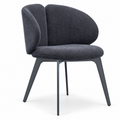 Modern Curved Design with Sleek Metal Frame Dining Chair -Z-DC-013