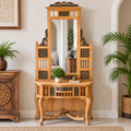 Handcarved Wooden Dressing Table with Mirror -Z-SV-007