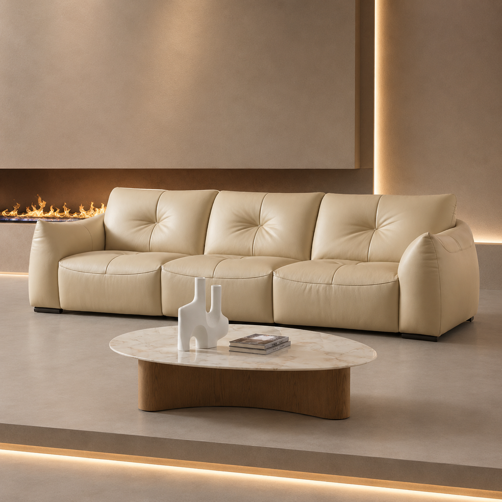 3-Seater Leather Power Recliner Sofa - Z-RS-001