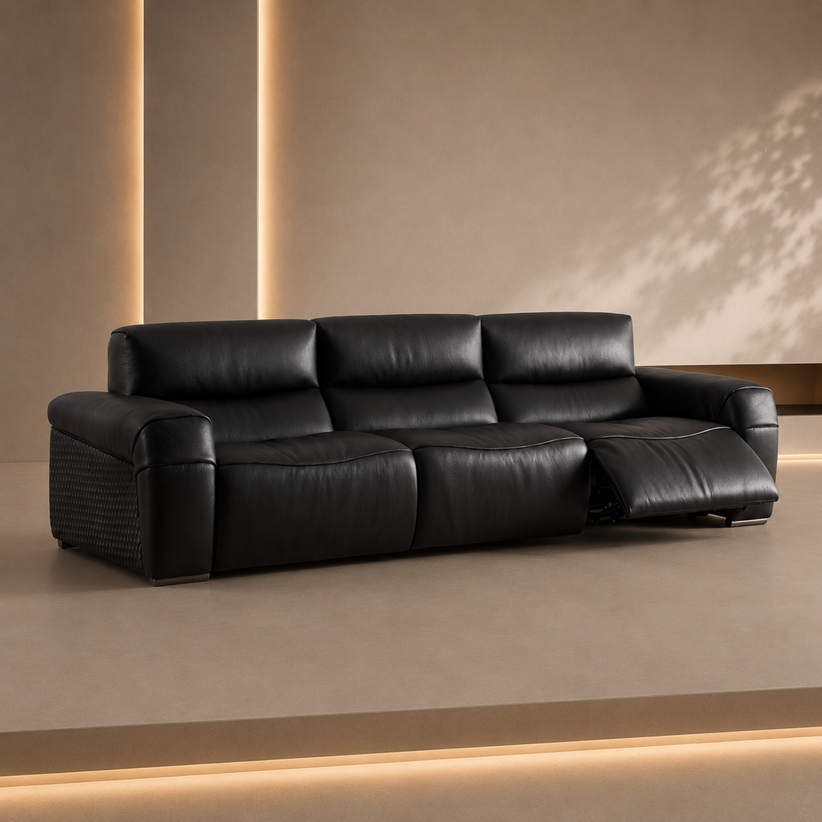 Genuine Leather-Power Reclining Sofa - Z-RS-005