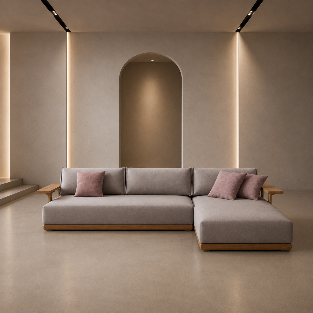 Contemporary 3‑Seater Fabric Sofa - Z-S-012