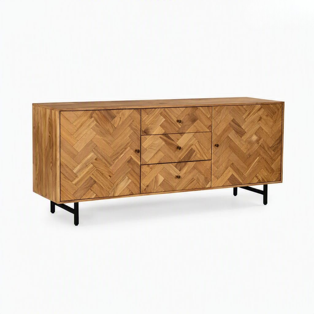 Wooden Sideboard with Metal Legs -Z-SV-012