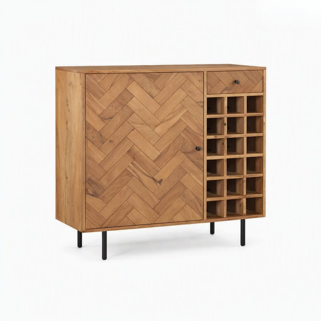 Wooden Bar Cabinet with Metal Legs -Z-BC-005