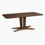 Wooden Dining Table with Metal Base -Z-DT-030