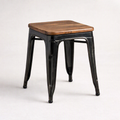 Wooden & Metal Cafe Stool -Z-DC-021