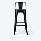 Metal Bar Stool with Wooden Seat -Z-BC-007