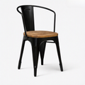 Metal and Wooden Cafe Chair -Z-DC-022