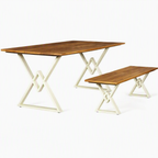 Outdoor Dining Table & Bench Set -Z-ODF-027
