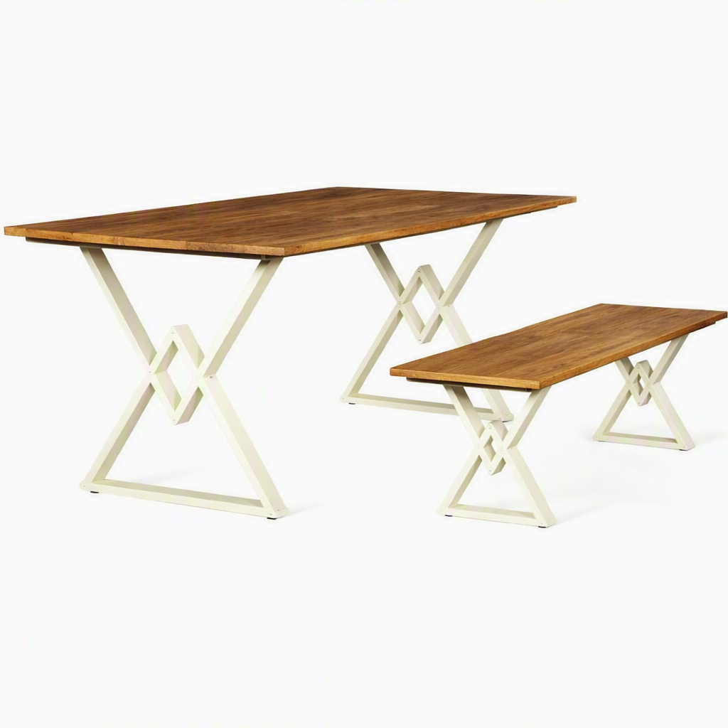 Outdoor Dining Table & Bench Set -Z-ODF-027