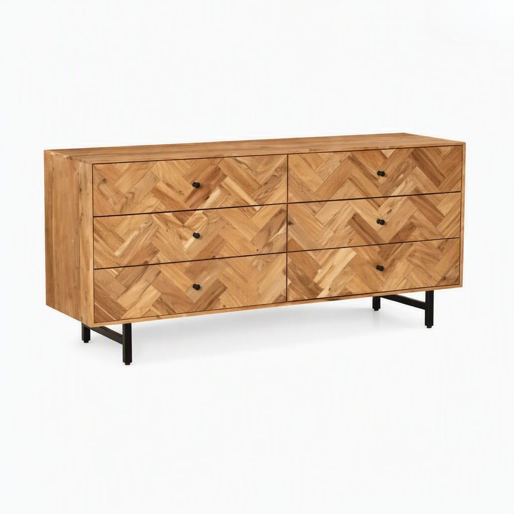 Wooden Dresser with Metal Legs -Z-SV-011