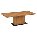 Wooden Dining Table with Metal Base -Z-DT-033