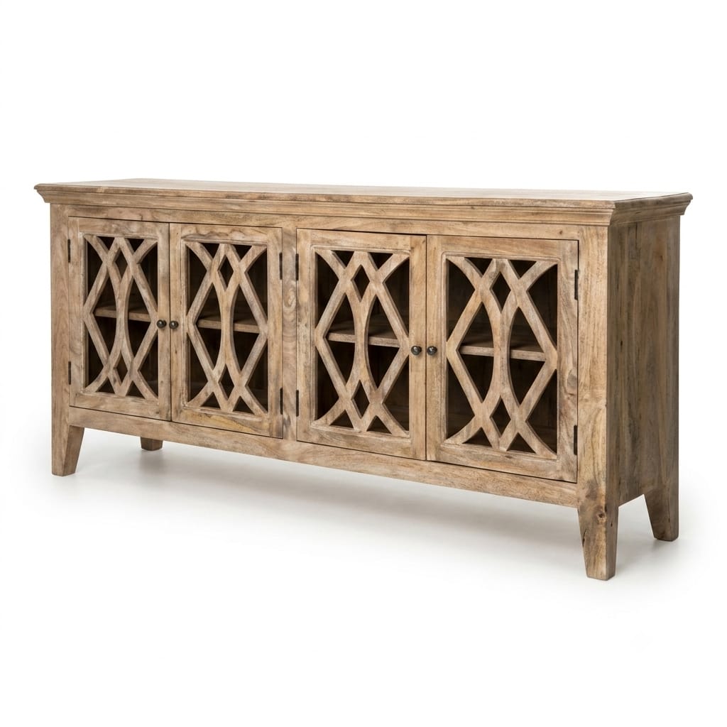Mango Wood Sideboard with Antique Finish -Z-SV-014